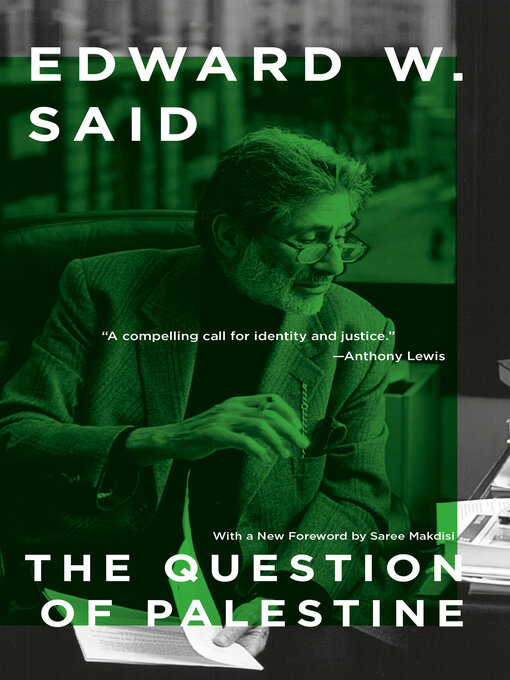 Title details for The Question of Palestine by Edward W. Said - Wait list